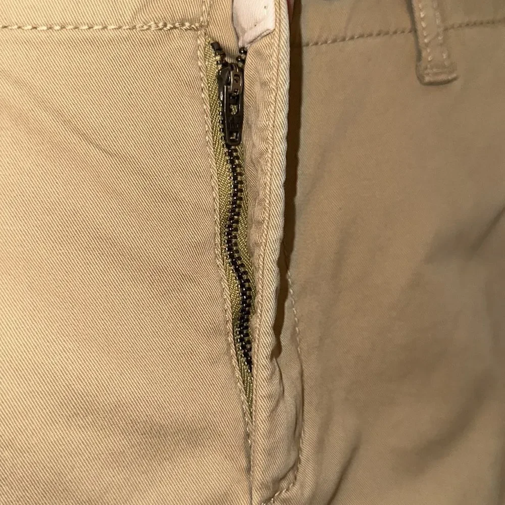 GAP 14 NWT Khaki Tan Cotton Adjustable Waist Stretch Shorts
